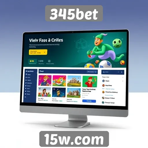 Interface e usabilidade do site 345bet